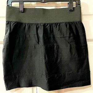 GRACIE vintage black mini micro skirt size L used